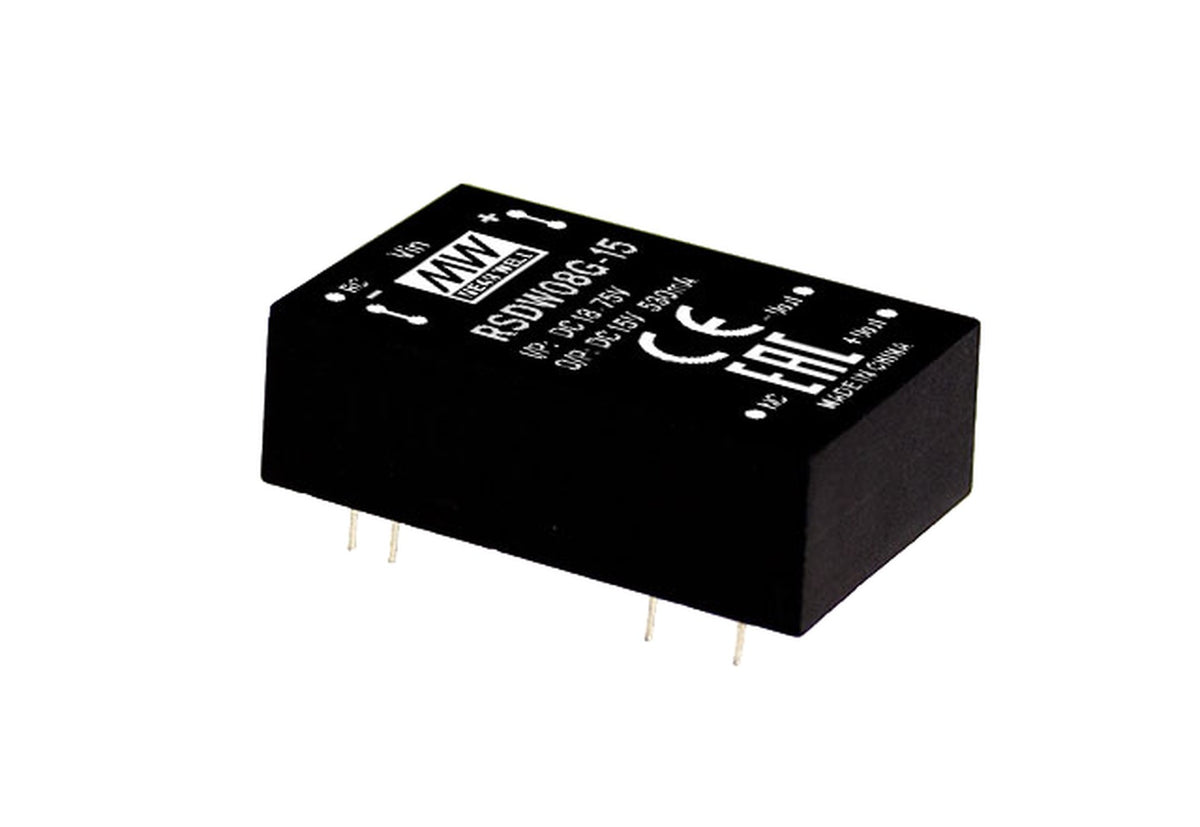 Conversor DC-DC módulo DIP ferroviario 8W RSD-RDDW08 - 9 a 36VDC - ±12V