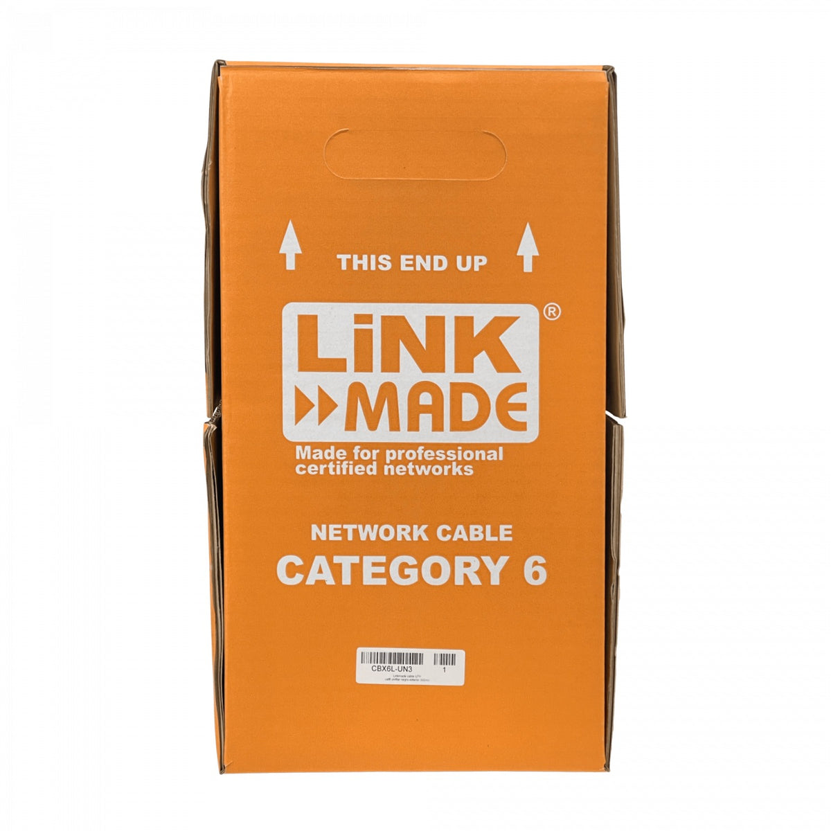 CBX6L-UN3 LINKMADE Cable UTP Exterior PE Unifilar Negro Cat6 Cobre 300 metros