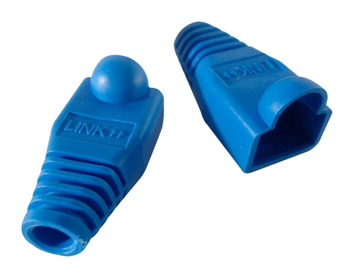 RJC-BA Tapa Protectora para Conector RJ45 Color Azul Paquete de 100 Unidades