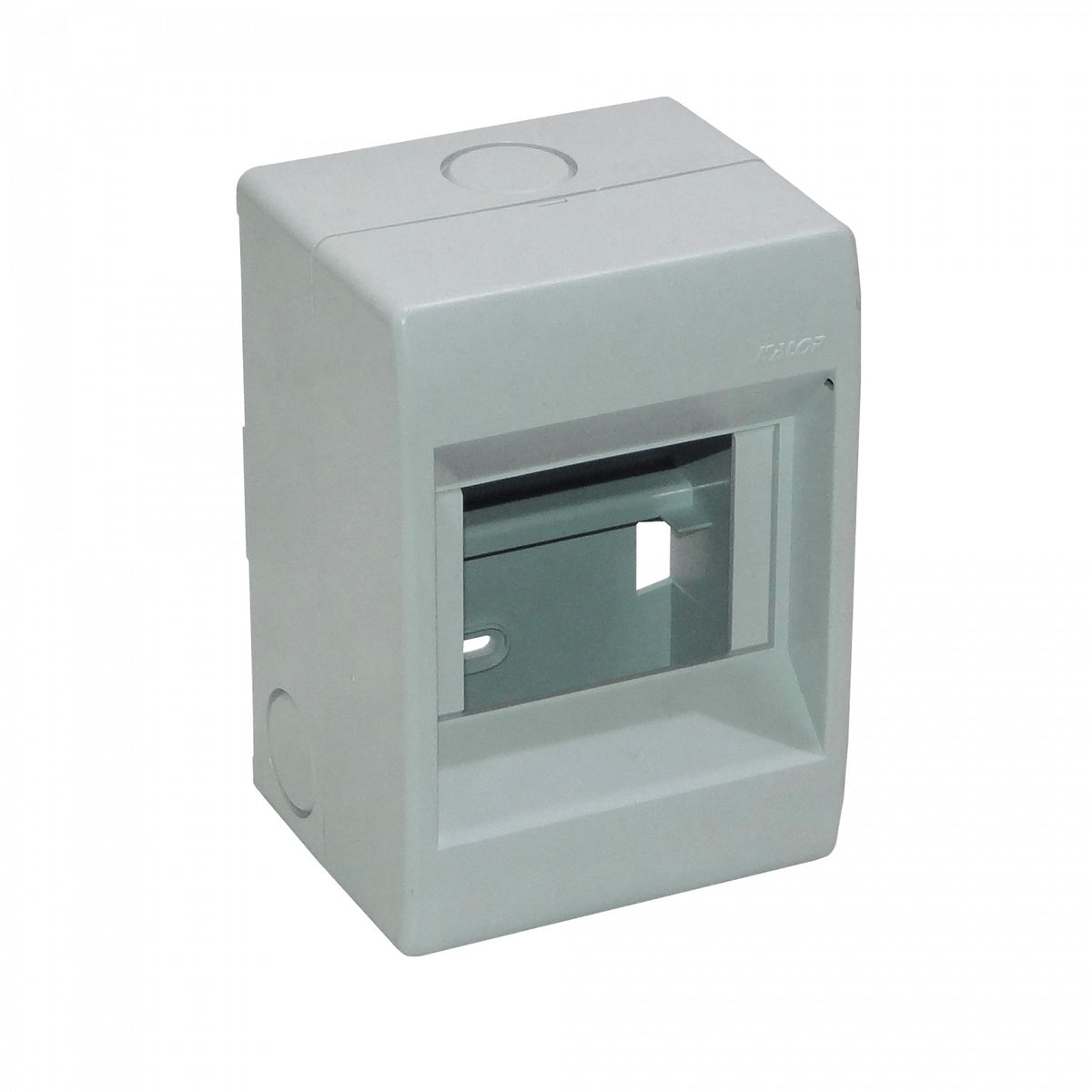 CAJA-DIN34 KALOP sin Cubierta 54mm-Ancho 46mm-Alto Caja de Plástico para Interruptores Automáticos Riel Din