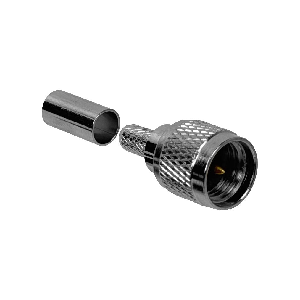 VM2C Conector UHF-Macho Pequeño RG58 LMR195 para Crimpar