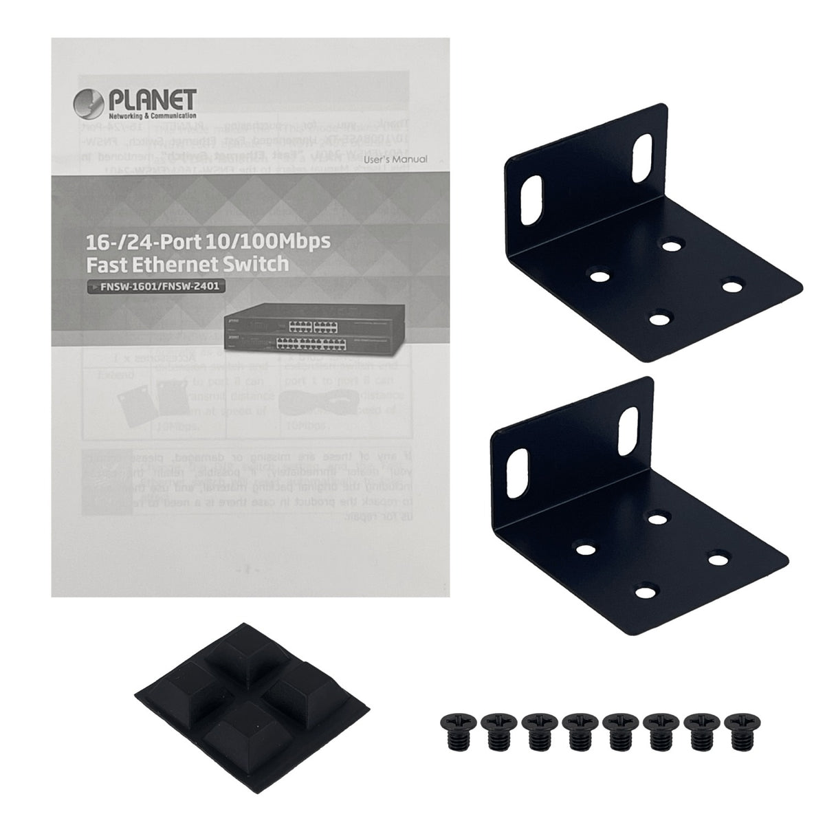 FNSW-1601 PLANET 16-100 Conmutador no-Admin-Capa2 Bastidor 220V-Directo Selector-4-funciones