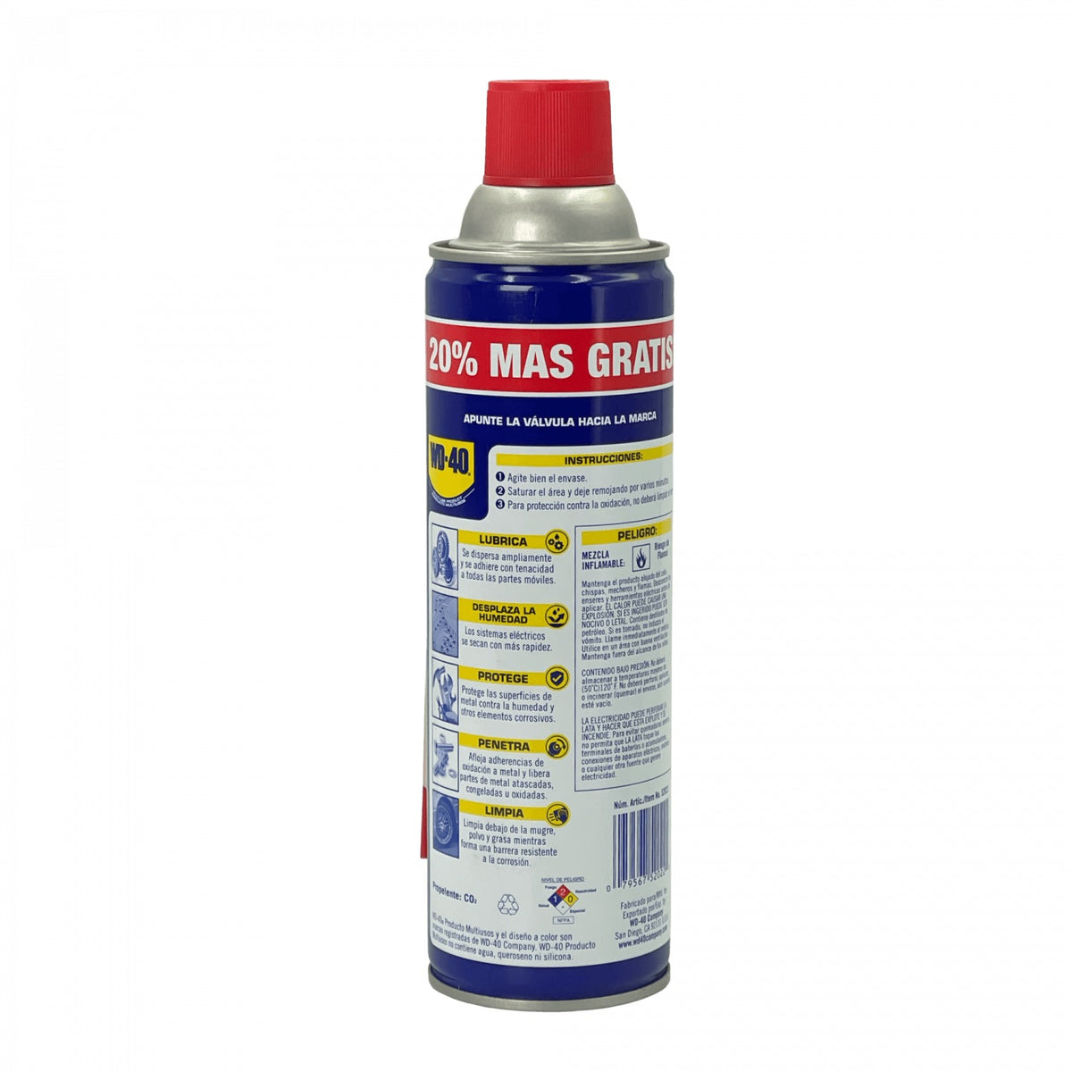 WD-40-311 Spray WD-40 multiuso 374g 458ml CO2 anti-corrosivo Item No. 52022