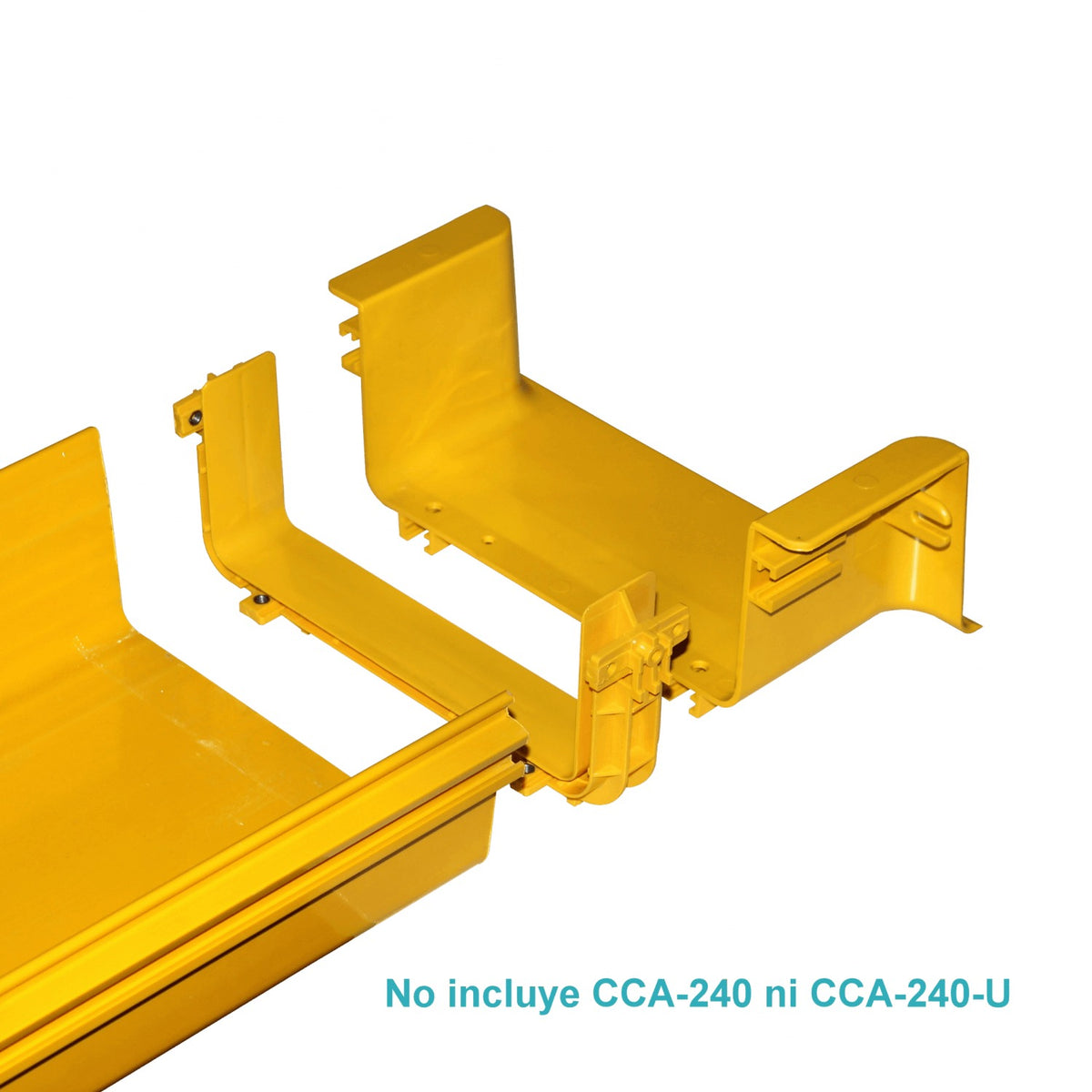 CCA-240-TU 240x100mm Derivación en T Universal Amarilla PC+ABS LSZH Macho