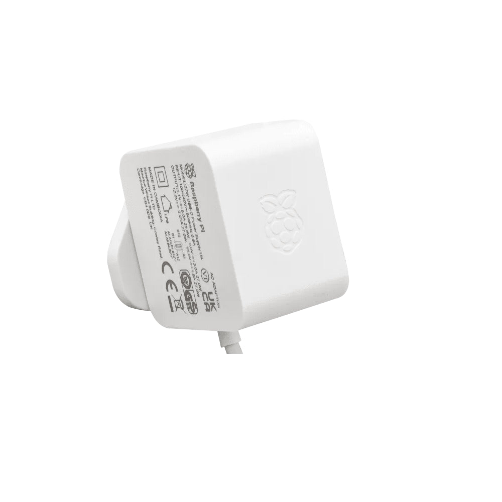 Cargador USB Conector C 27W Salida 5V 5A (Compatible con Raspberry Pi 5)