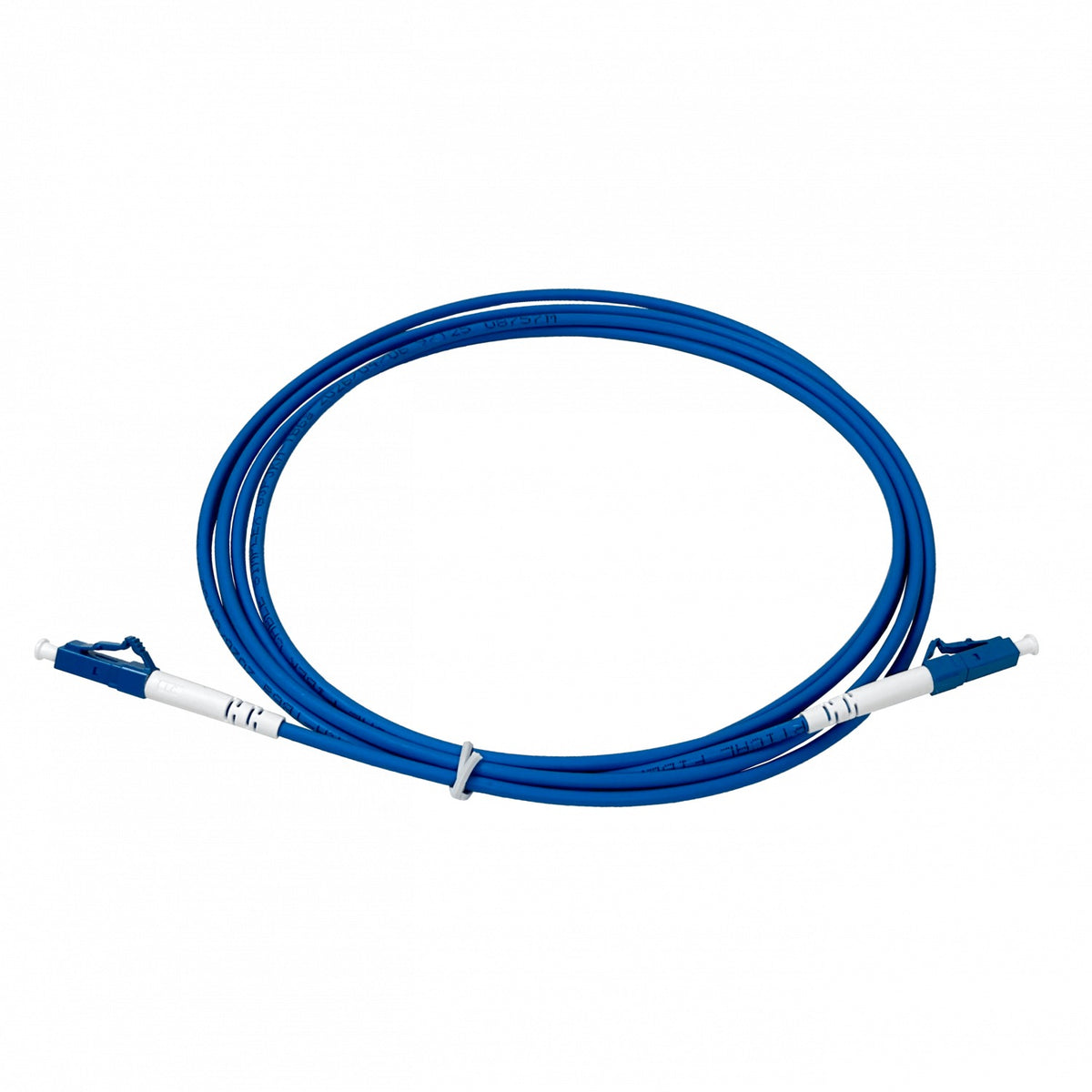 JBSLL2 Cable Pigtail de Fibra Óptica Monomodo Simplex LC-LC, Blindado, Cubierta LSZH, 2 metros, Diámetro 3.0mm, Núcleo/Revestimiento 9/125µm