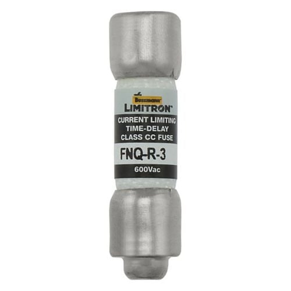 Fusible Bussmann FNQ-R 600V, clase CC, curva lenta, 38.1x10.3 mm - 600mA