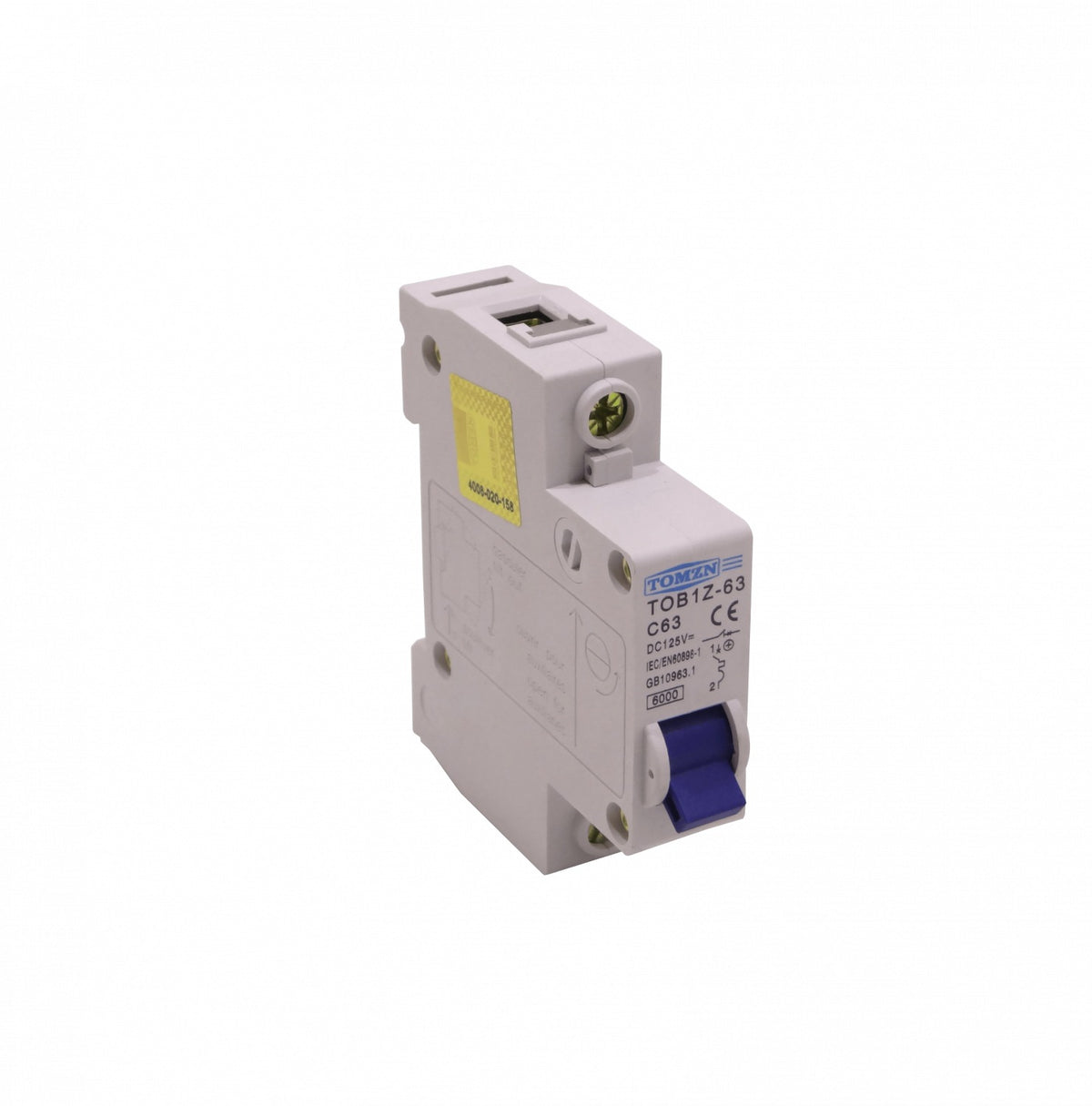 AUTO-DC-63A TOMZN Interruptor magnetotérmico automático 63A 125VDC para Corriente Continua curva C63