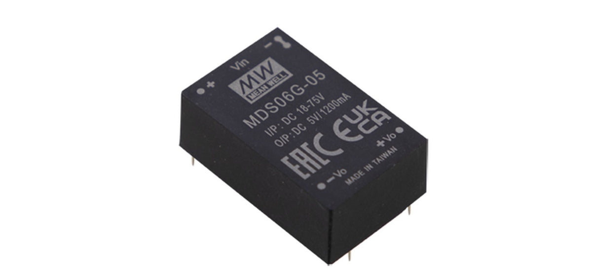 Conversor DC-DC modular médico 6W MDS/MDD06 - 9 a 36VDC - ±5V