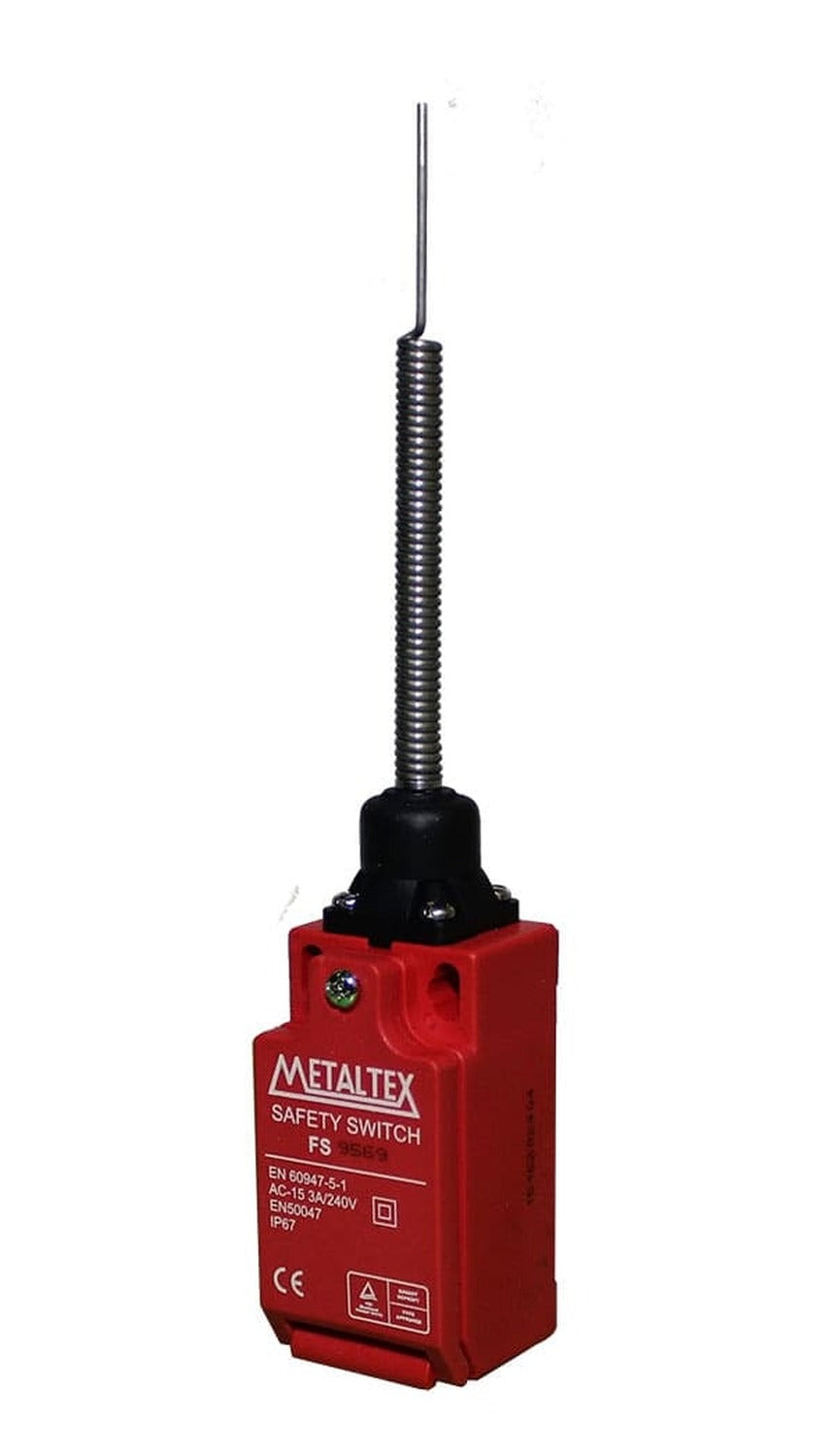 Fines de carrera de seguridad IP67 plástico 3A/250VCA serie FS95 - Con roldana
