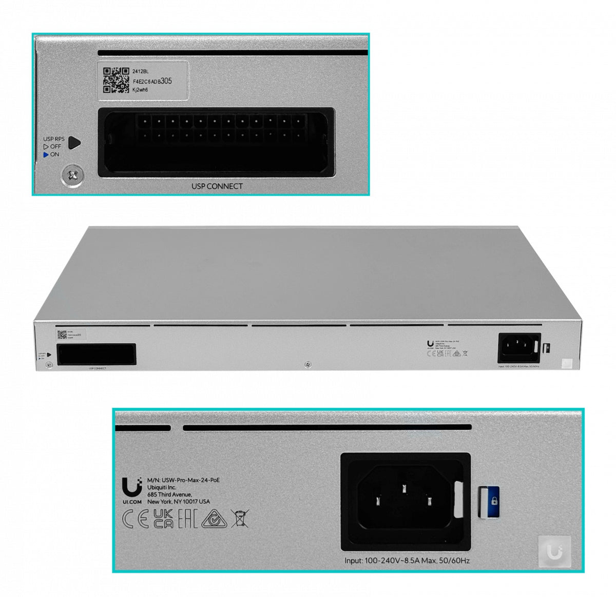 USW-PRO-MAX-24. UI Et 8-2500 16-1000 2-SFP+10G USP-opcional req-Conmutador UniFi L3 USW-PRO-MAX-24-EU UBIQUITI