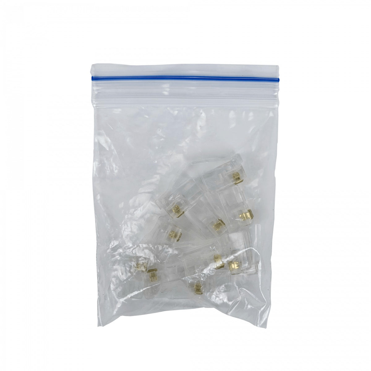 RJ9-10U 10 Piezas RJ9 RJ10 RJ22 Macho 4P4C-7,7mm Conector para Auricular Crimpable