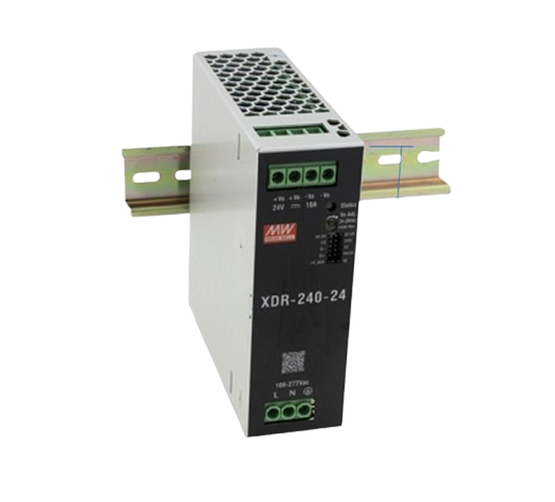 Fuente de Poder Industrial DIN Rail 240W MEAN WELL XDR-240 - 12V