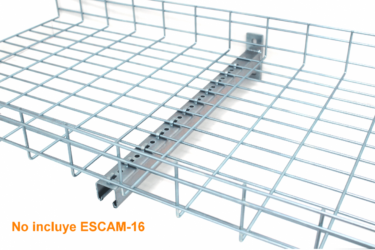 ESCAM-16W LINKCHIP Base de Fijación 637x133mm para Pared 63cm Perfil de Soporte p/Bandeja Portacables ESCAM-16