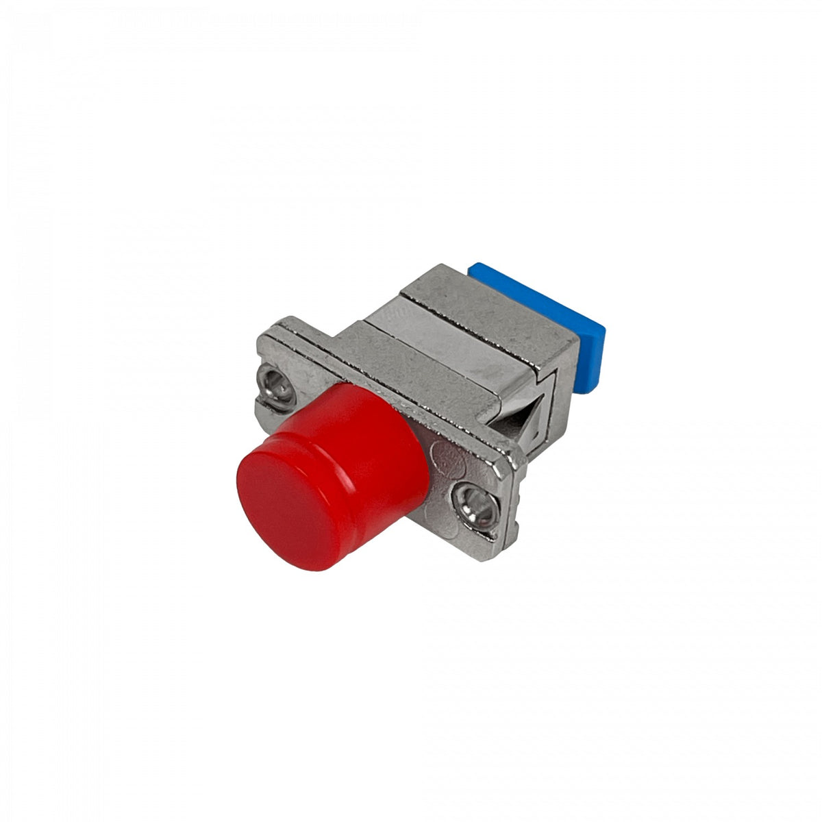 FASCF Acoplador Metálico Simplex Monomodo FC-SC para Fibra Óptica Adaptador para Panel o Caja de Distribución