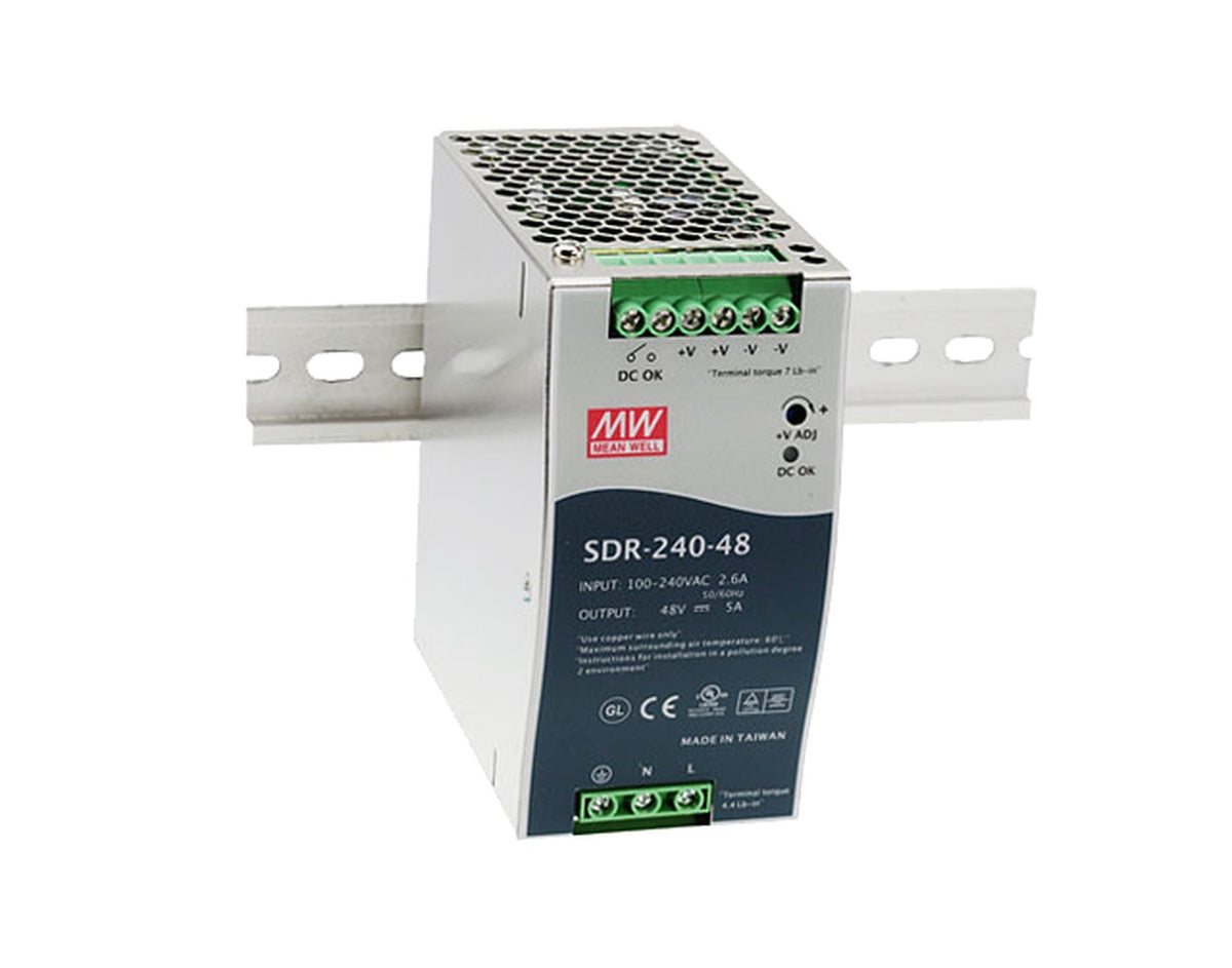 Fuente de poder Riel DIN 240W metal SDR-240 - 48V