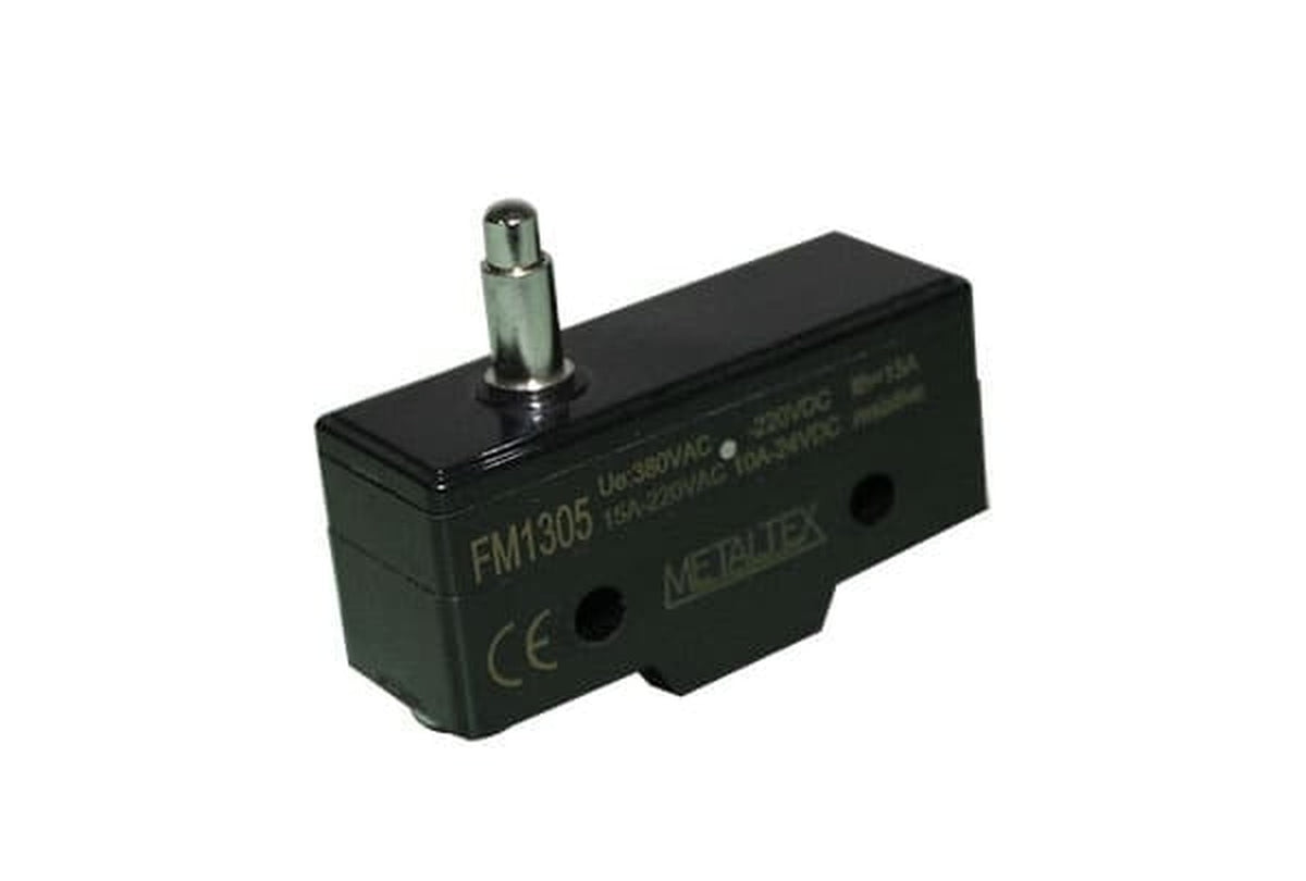 Fines de carrera plástico15A/250VCA SPDT serie FM1 - Con roldana unidireccional