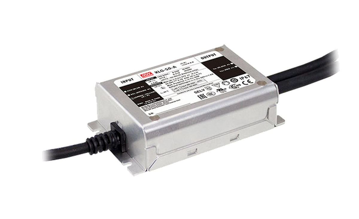 Driver LED metal de potencia PFC 50W XLG-50 - AB - Ajuste Potenciómetro (Io) + 3 en 1