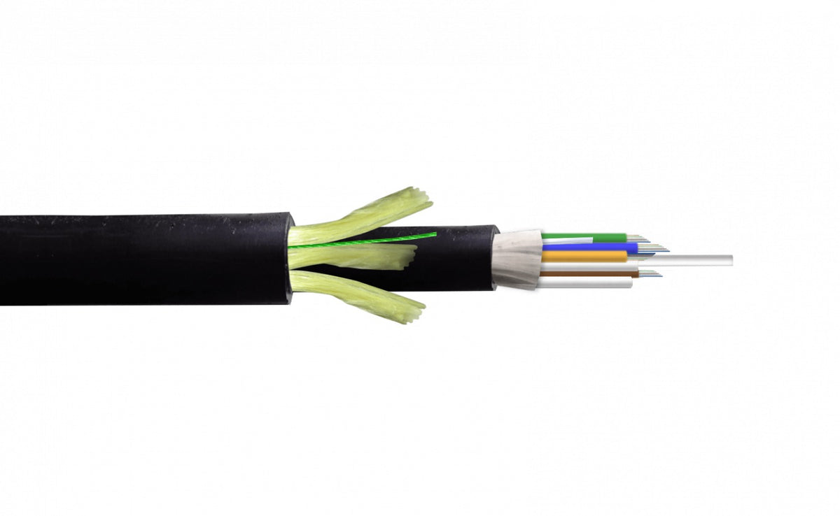 CFSS48 SM 48-Fibras-G652D vano-200m ADSS 13mm Cable Ext-PE Doble-Cht Monomodo