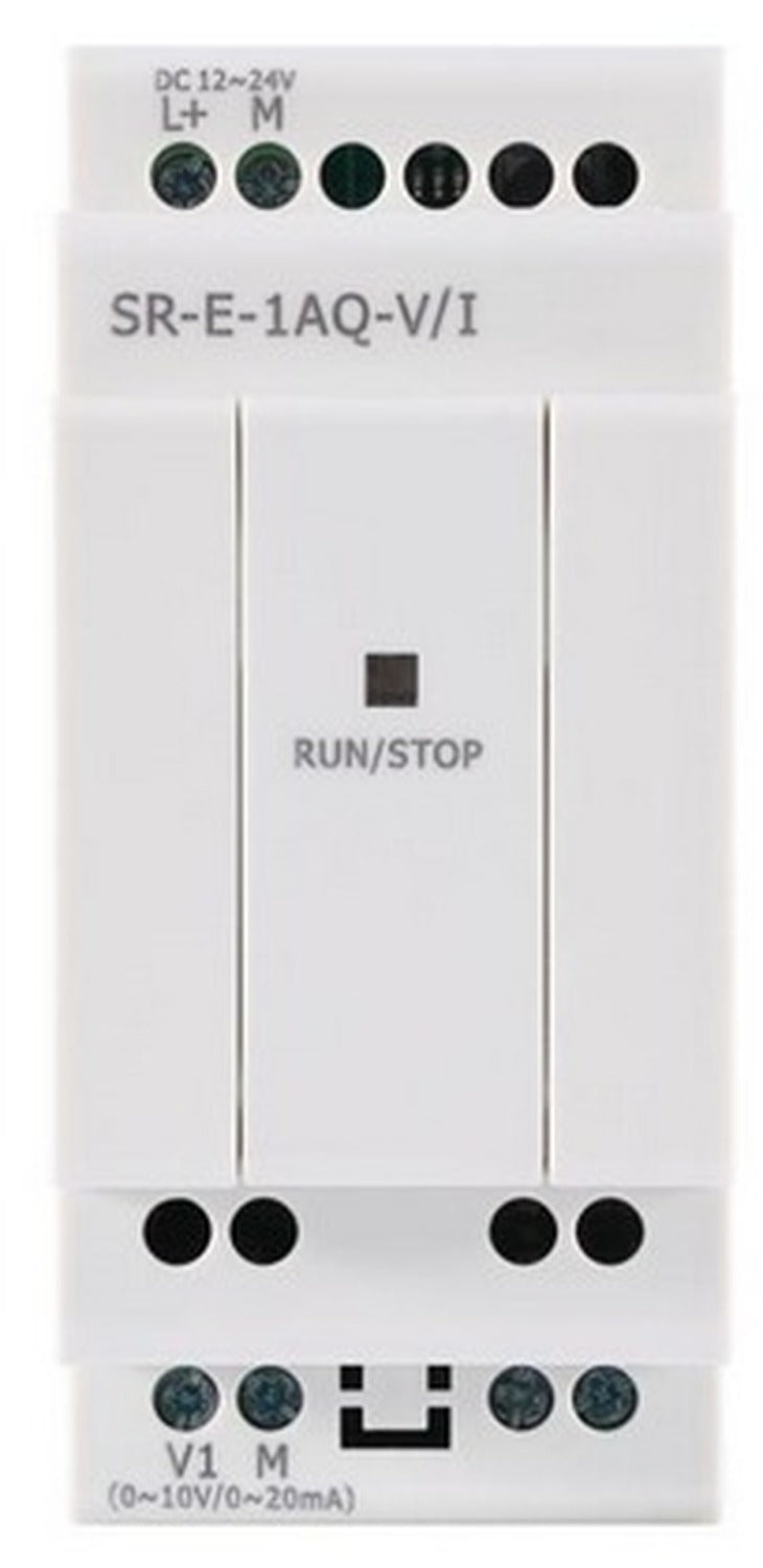 Módulo de Expansión SR-E-1AQ-V/I, 1 Salida Análoga 0-10V o 0-20mA, Alimentación DC12-24V, Rievtech
