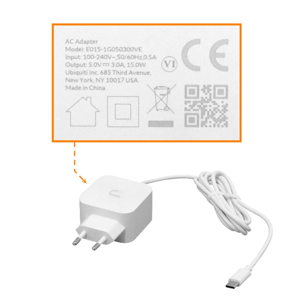 UF-WIFI6 UI GPON WiFi6 5/2,4 GHz 5 Gbps ONU 4-1000 SC/APC SM B+ incluye 5 V/USB-C UBIQUITI