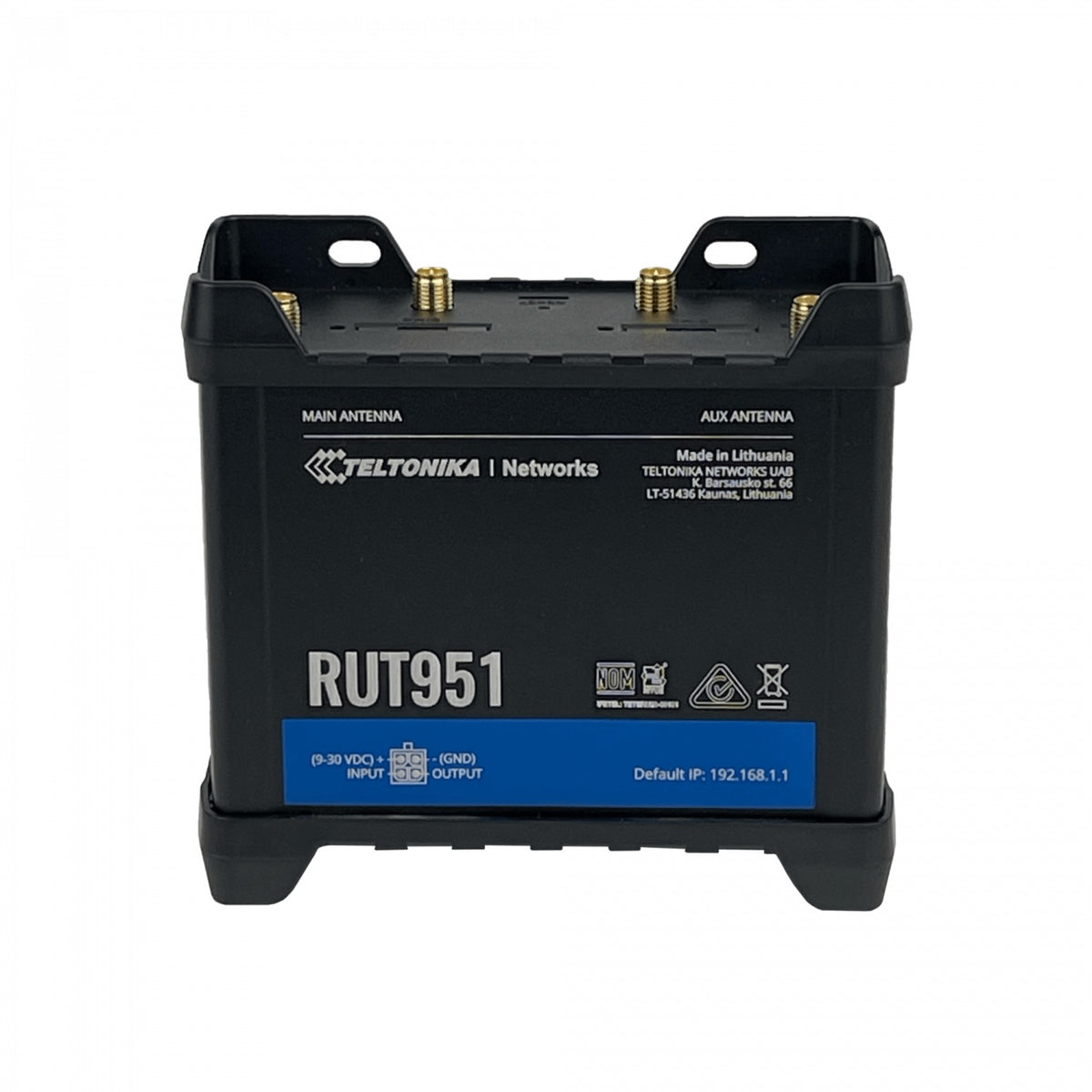 RUT951 TELTONIKA 4G/LTE Dual-Sim Router 2-.SMA 2-RPSMA 3-LAN 1-WAN