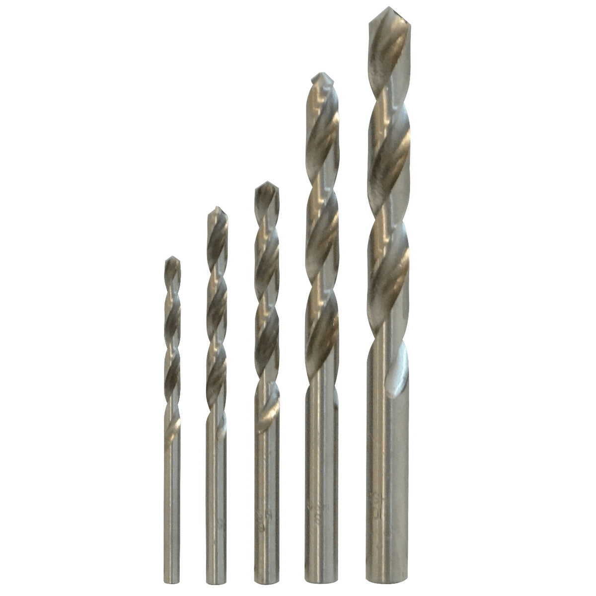 BROCAS-METAL Juego de Brocas para Acero 4x75mm 5x87mm 6x93mm 8x117mm 10x132mm Pack-5piezas F3169