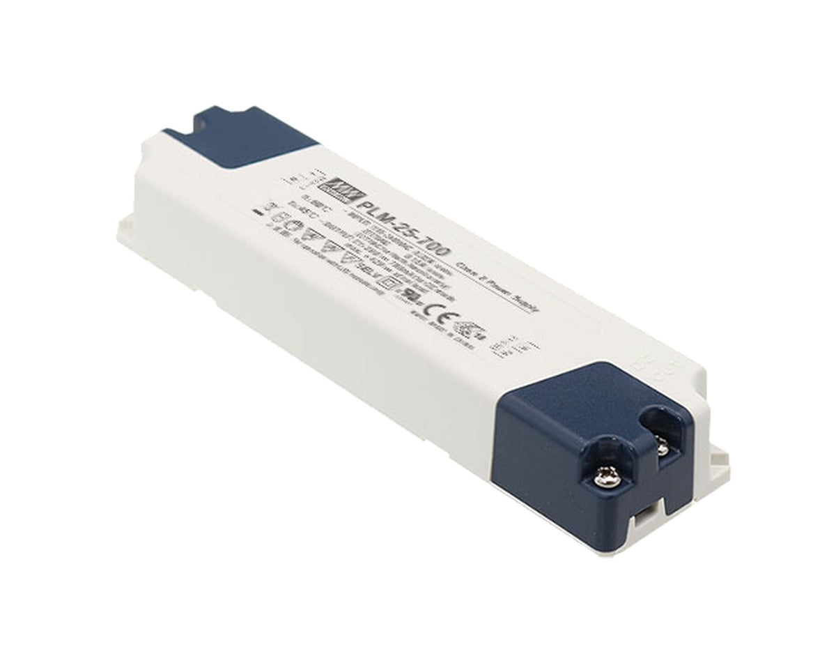 Driver LED plástico corriente PFC 25W PLM-25 - 1050mA (comúnmente usado)