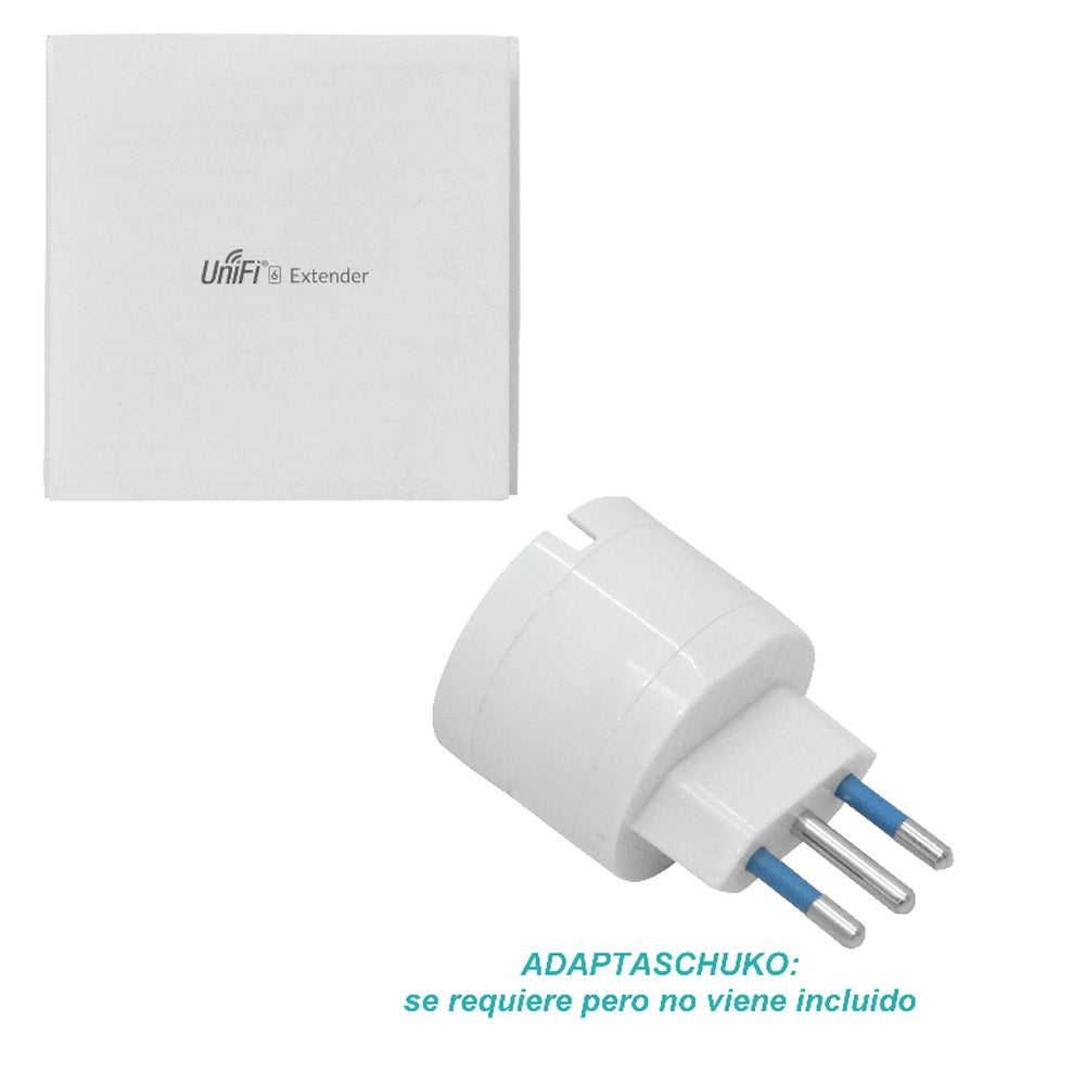 U6-EXTENDER. UI Extensor de señal WiFi6 4x4 4800/573mbps 5/2,4GHz 6/5dBi 100-240VAC U6-EXTENDER-EU UBIQUITI