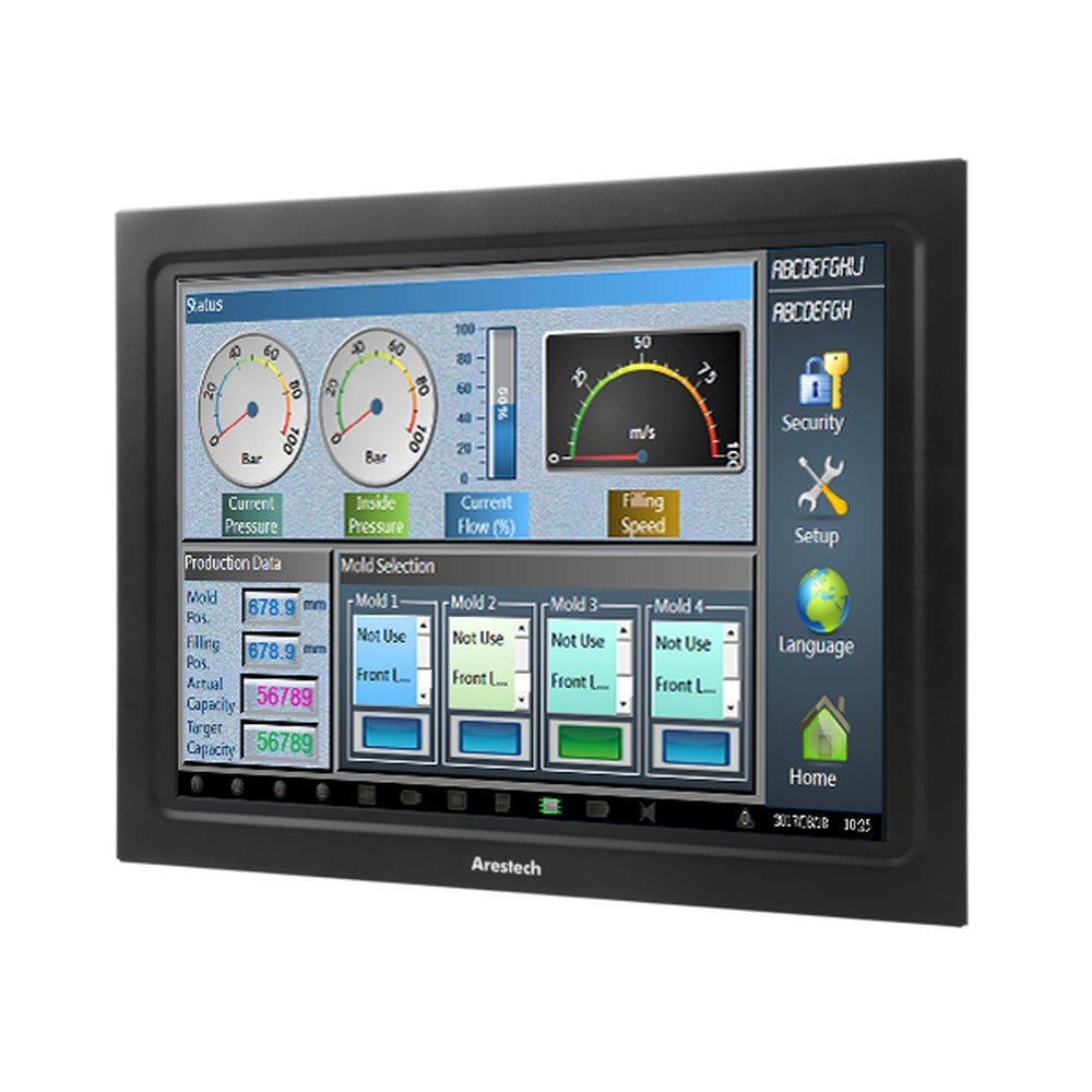 Monitor Táctil Industrial capacitivo PCAP 4:3 XGA de 12,1”