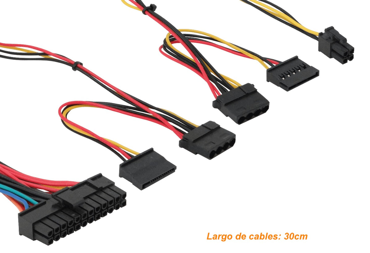 FATX DM Alimentación ATX 550W Sata necesita cable de alimentación C13 conector-opcional-salida-C14