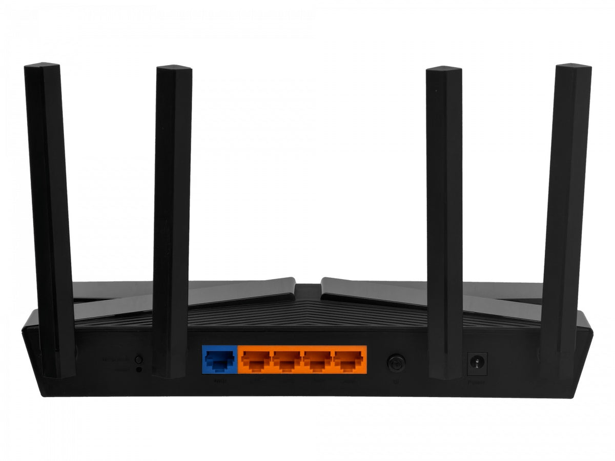 AX53 Router inalámbrico TP-LINK WiFi 6 AX3000, banda dual 5 GHz y 2,4 GHz, velocidad combinada de 3 Gbps, 4 antenas fijas y 4 puertos WAN/LAN de 1000 Mbps