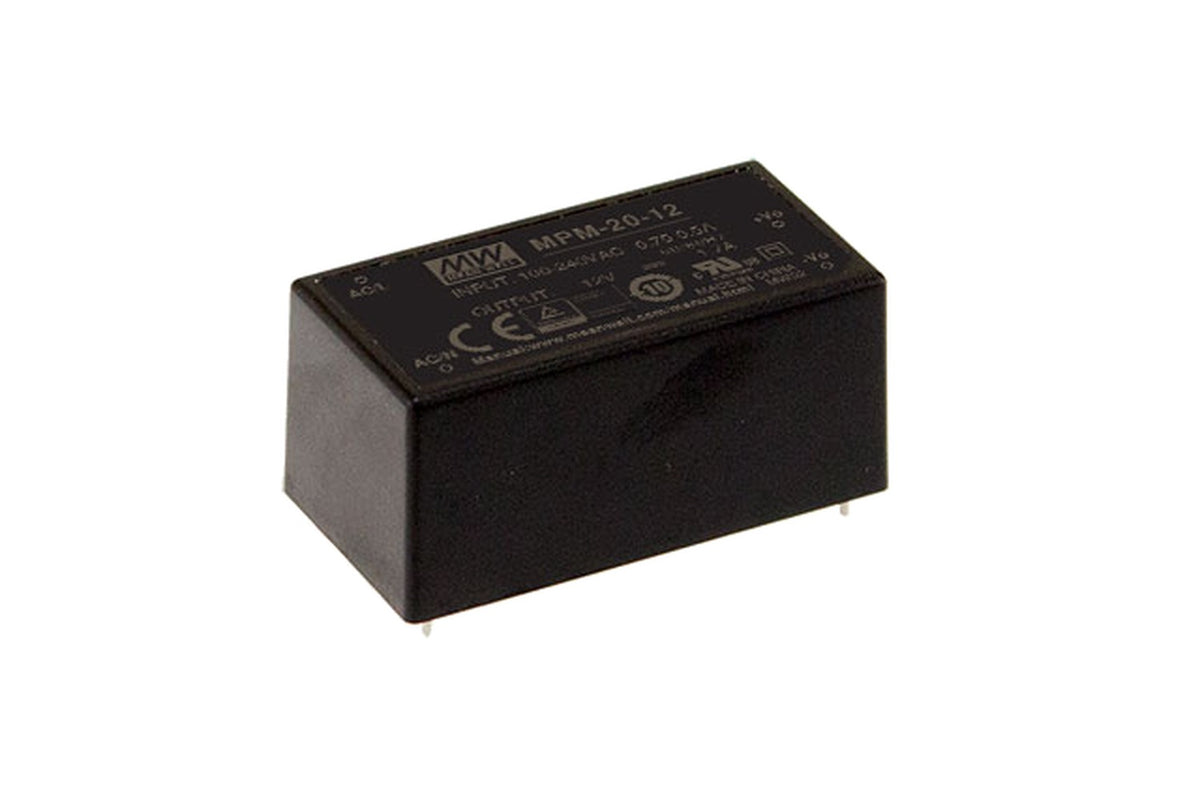 Fuente de poder modular médica 20W MPM-20 - 12V