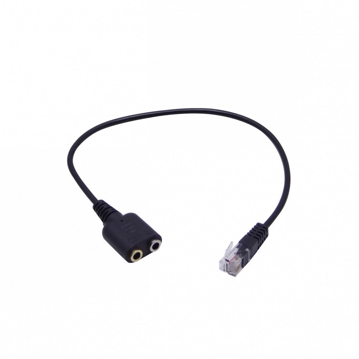 35HH-RJ9M RJ9-Macho a 2x3,5mm-Hembra Mic/Audif Cable 25cm para Auricular 3.5mm