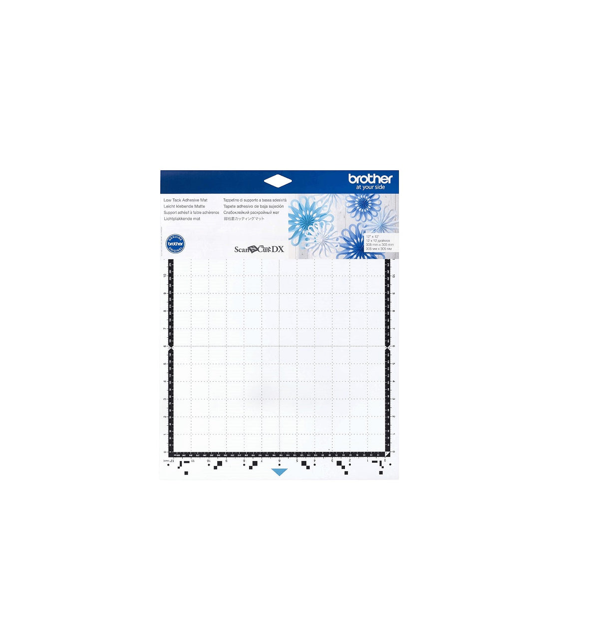CADXMATLOW12 BROTHER Alfombrilla 305x305mm de Baja Adherencia Base/Soporte para Plotter de Corte ScanNCut DX