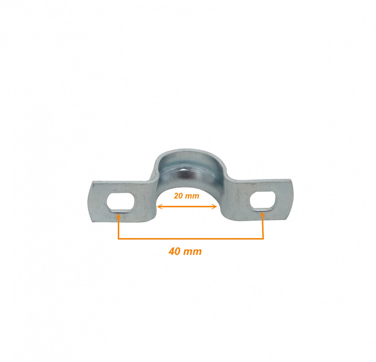 EMT20-A2 20mm unitario 2-T Sujeción 1,2x15mm Grapa para Tubo Conduit Metálico Rígido