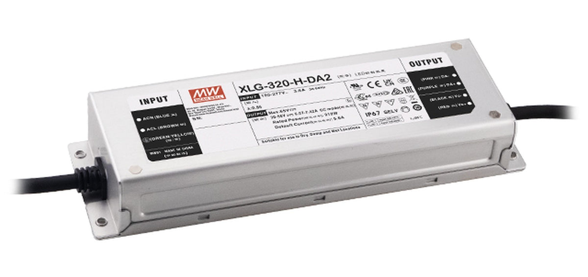 Driver LED metal de potencia DALI-2 PFC 320W XLG-320-DA2 - 5600mA