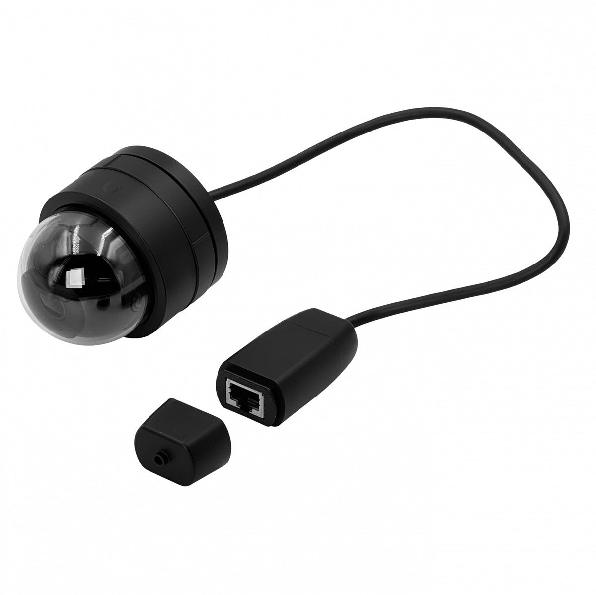 UVC-G5-DOME-ULTRA-B. Cámara IP tipo domo compacta de color negro, requiere PoE, resolución 2K, clasificación IK06, ángulo de visión vertical 55°, alcance infrarrojo de 20 m, marca Ubiquiti.