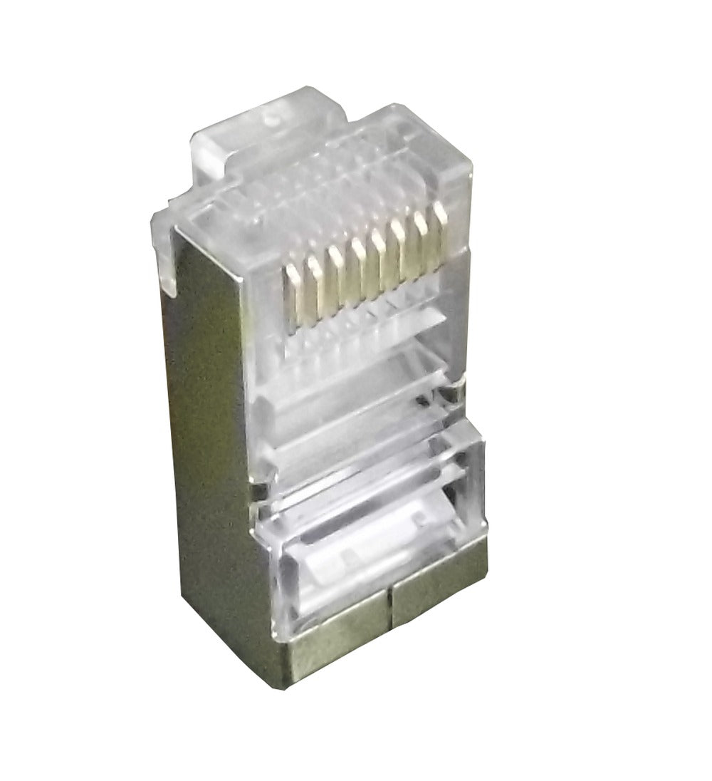 RJS-10U LINKMADE 10-unidades Conector RJ45 Blindado Metálico para Cable Multifilar Cat5e FTP STP