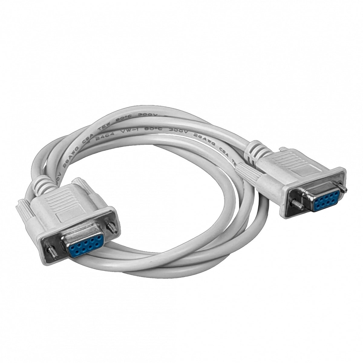 DB9-1HH Cable serial directo RS232 DE-09 de 1,3 metros, conector hembra a hembra