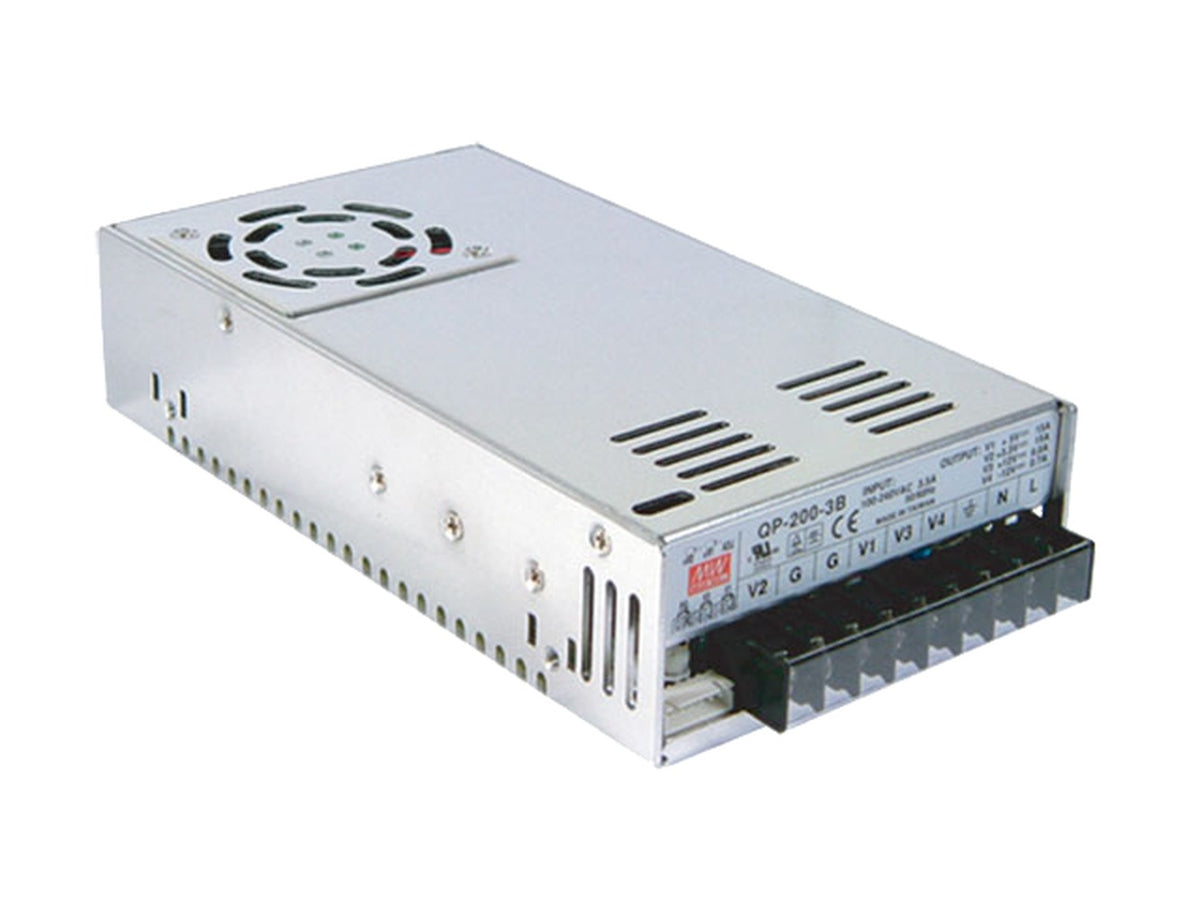 Fuente de poder Gabinete PFC 200W 4 Salidas QP-200 - 5V / 3.3V / 15V / -15V