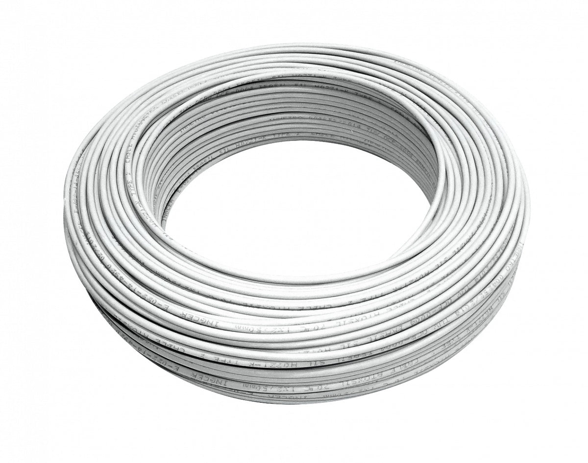 HZ25W EVA H07Z-1 2,5MM Cable Eléctrico Multifilar Libre de Halógenos Blanco 100 metros 750V Brasil