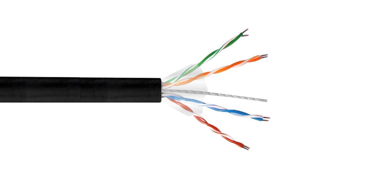 CBXC-UN3 LINKCHIP AWG25/0,45mm CCA PE Exterior Negro Cable UTP 305mt Aleación