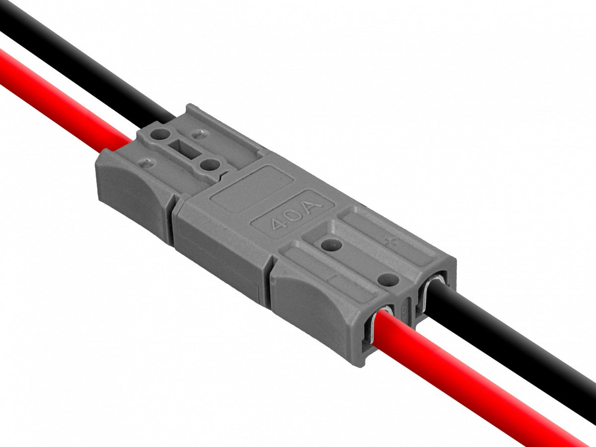 BTAA40 conector Anderson SB40 de 40 amperios 5mm dos unidades color gris terminales de enchufe macho