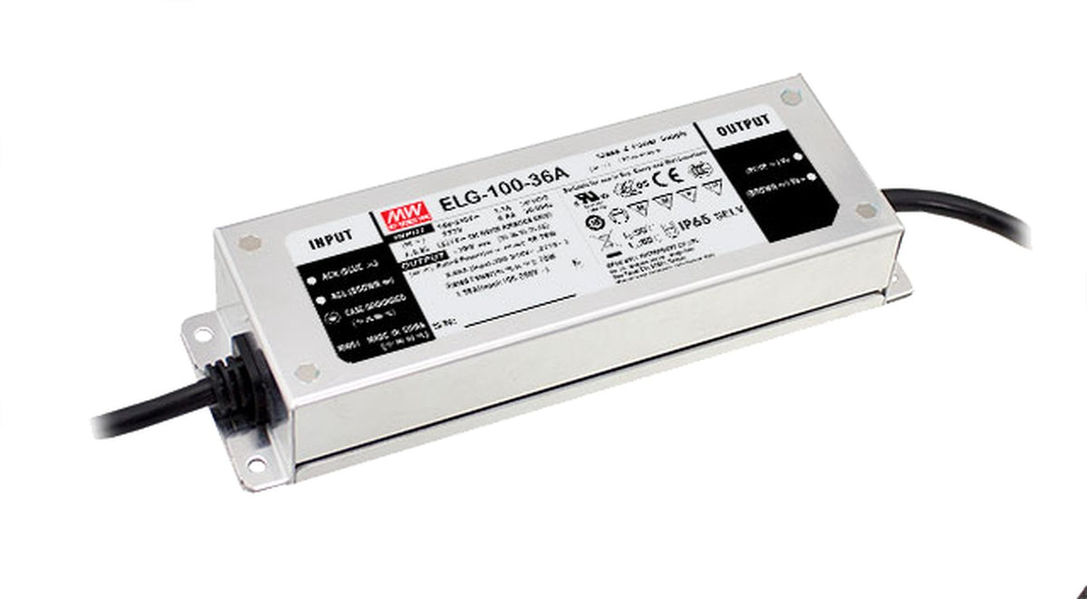 Driver LED carcasa metálica voltaje PFC opcional DALI 100W ELG-100 - 54V - DA - DALI