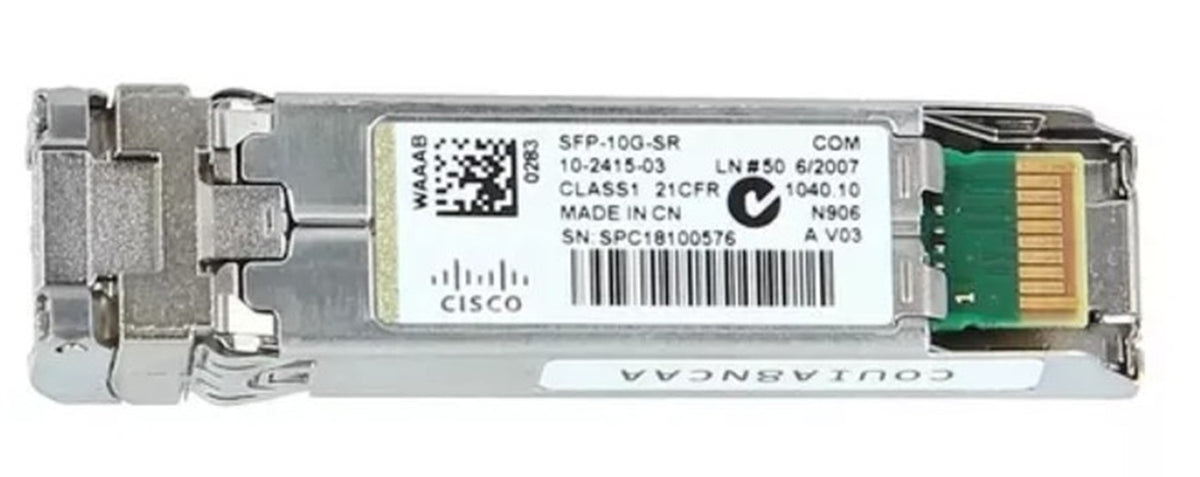 Módulo Cisco 10G MMF, 850-nm wavelength, LC duplex