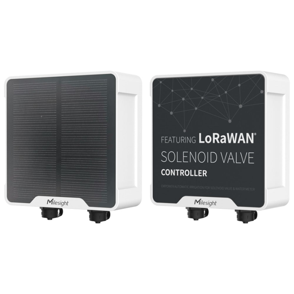 Controlador de válvula solenoide Solar, interfaz de pulso LoRaWAN - Solar con antena Exterior