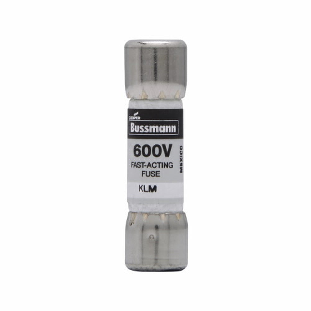 Fusible Bussmann KLM (10x38mm) Midget Fuses, 600Vac/dc, 1⁄10–30A, rápido - 25A