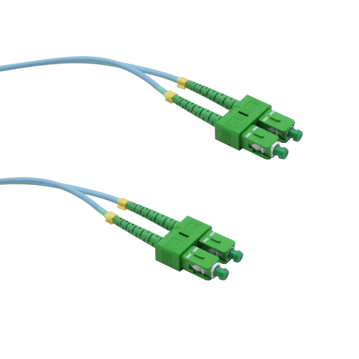 JF3AA1 1m SC/APC-SC/APC OM3 Multimodo MM Dúplex Cable de Fibra LSZH
