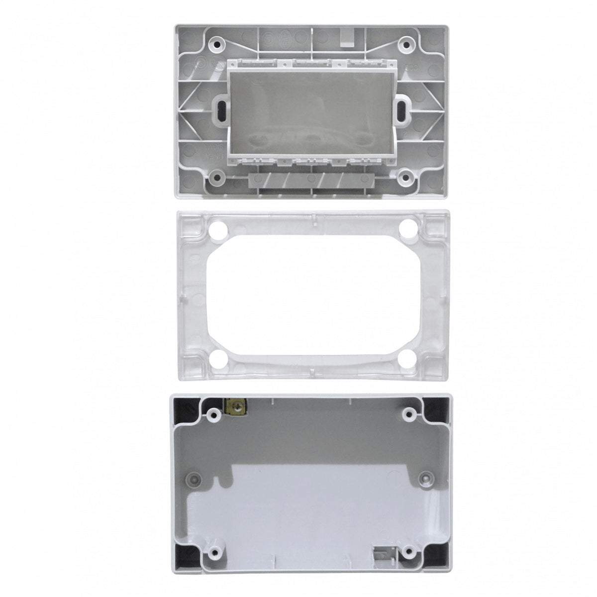 KEP-8 KALOP conTapa 3-Módulos Caja Gris IP55 3-Plazas Sigma KL42413